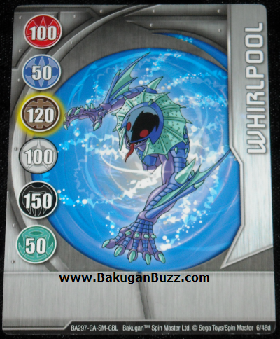 Whirlpool 6 48d Bakugan 1 48d Card Set